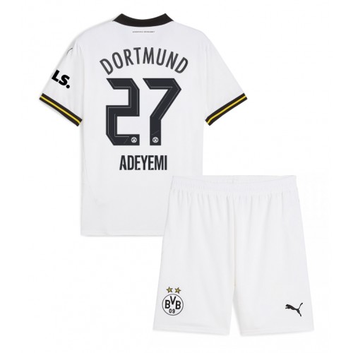 Fotbalové Dres Borussia Dortmund Karim Adeyemi #27 Dětské Alternativní 2024-25 Krátký Rukáv (+ trenýrky)